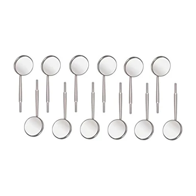 GDC Mouth Mirror Tops - Plain Pack Of 12 Pcs - 3 (Mmtp3)